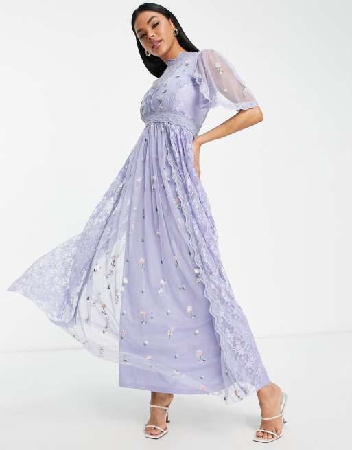 Frock and 2024 frill blue dress