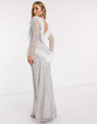 white gown frock