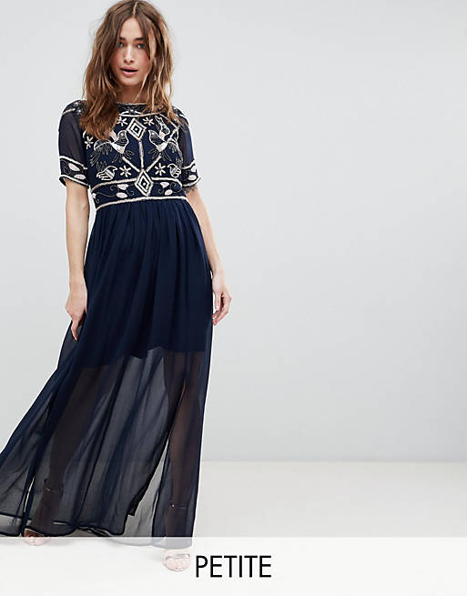 Frock And Frill Petite Embellished Top Maxi Dress | ASOS