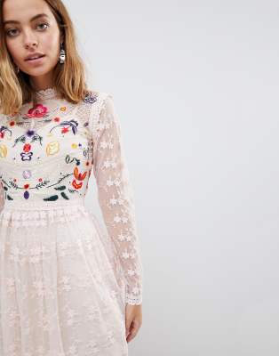 frock and frill white dress
