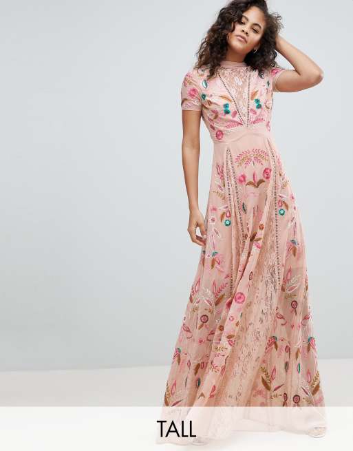 front cut long frock