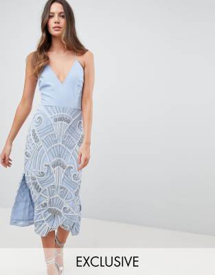 frock and frill midi dress