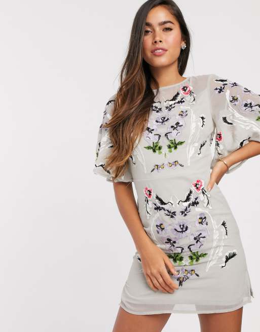 frill sleeve frock