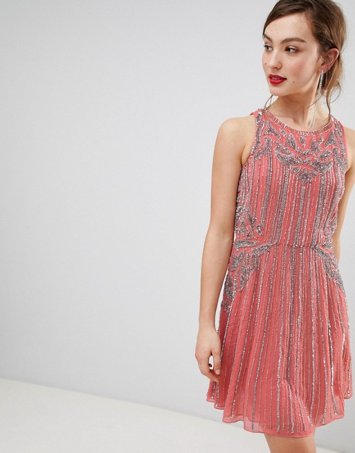 Frock & Frill Heavily Embellished Swing Dress | ASOS