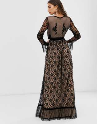 long sleeve frock dress