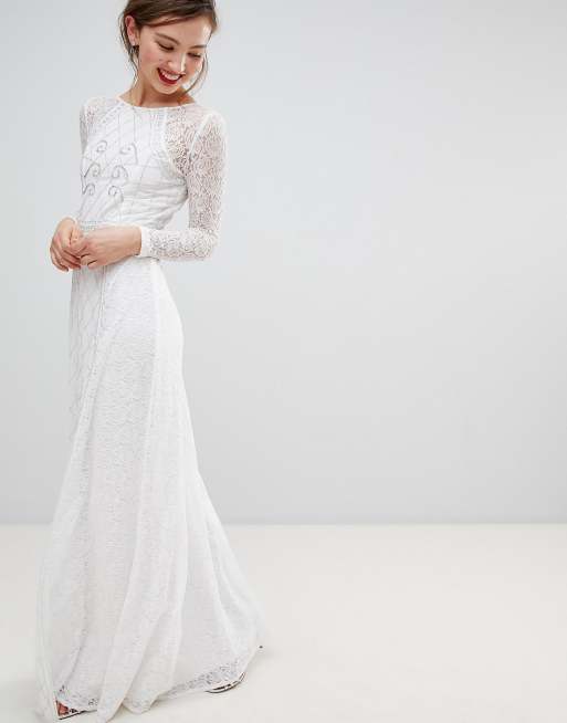 lace long frocks