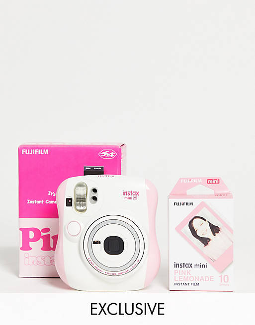 Fujifilm Exclusive Instax Mini 25 Pink Camera Bundle