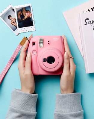 Fujifilm – Instax Mini 9 – Flamingorosa kamera-Flerfärgad