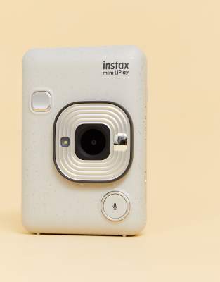 Fujifilm instax Mini LiPlay camera in stone white | ASOS