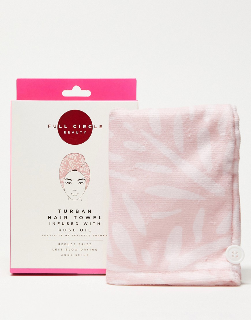 Full Circle Beauty Infused Hair Towel with Rose Oil-No colour