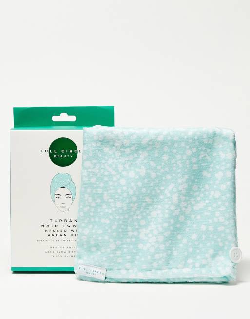 Full Circle Beauty - Serviette à cheveux infusée à l'huile d'argan