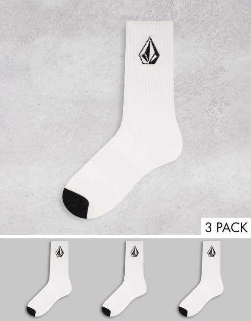 Full Stone – Socken in Weiß im 3er-Pack
