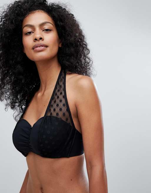 Fuller Bust prikket net bikinitop i DD-G skål fra Figleaves, 3 af 4
