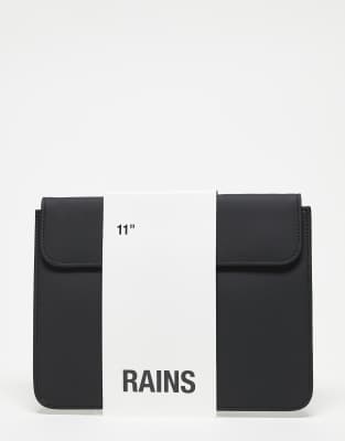 Funda negra para tablet y portátil de Rains-Negro