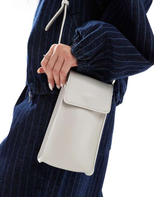 Funda para el teléfono color piedra con correa bandolera de PASQ