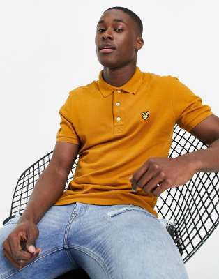 фото Футболка-поло lyle & scott-коричневый цвет