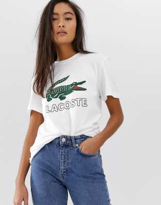 фото Футболка с логотипом lacoste-белый