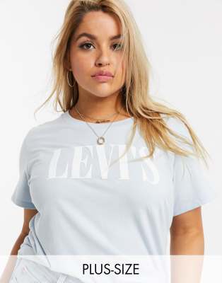 фото Футболка с логотипом levi's plus-синий