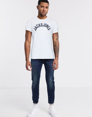 фото Футболка с логотипом на груди jack & jones-белый