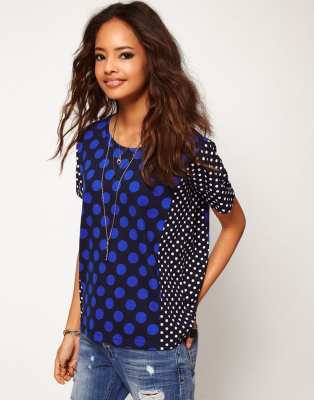 Spotted clothes. ASOS Design рубашка в горох. Y.A.S блузка синяя Асос. Y.A.S блузка темно синяя Асос. Spot одежда.