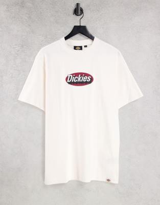 фото Футболка цвета экрю dickies saxman-белый