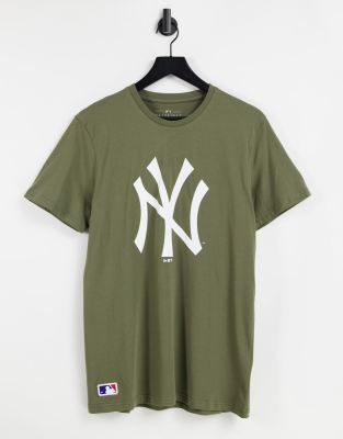 фото Футболка цвета хаки new era mlb new york yankees-зеленый цвет