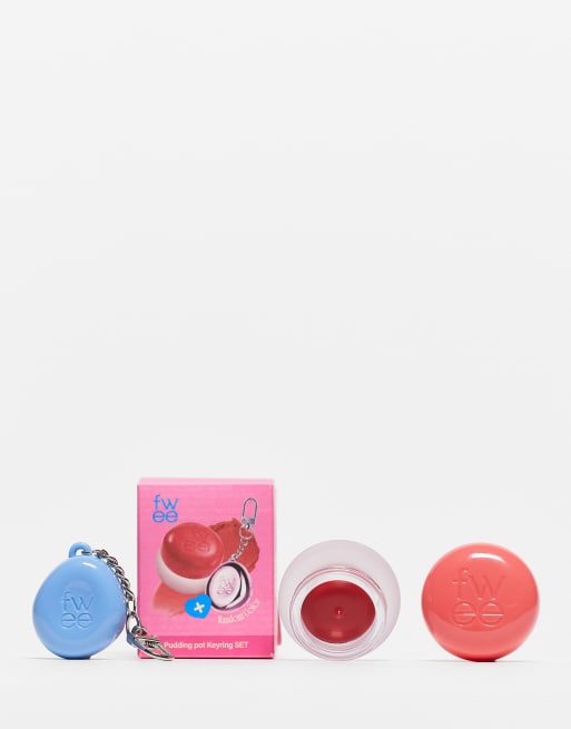 fwee - Lip & Cheek Blurry Pudding Pot en sleutelhanger in kleur Seventeen 5 g