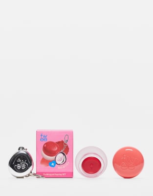 Korean Skincare fwee Lip & Cheek Blurry Pudding Pot + Free Pendant Keyring shade 'Bff'-No colour