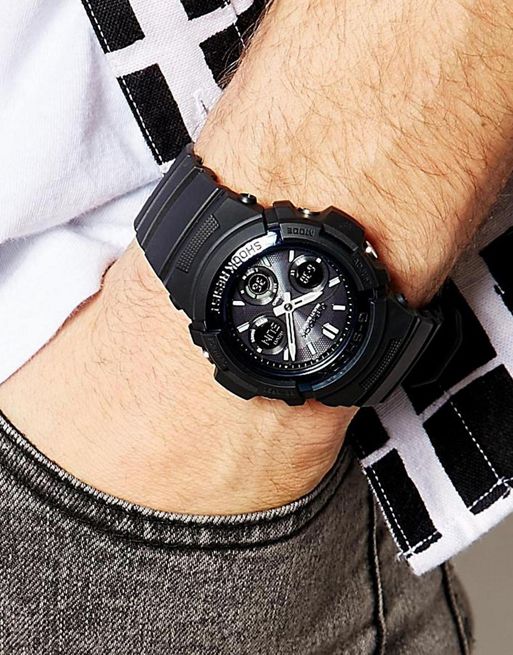 G Shock Analogue Watch Awg M100a 1aer Asos