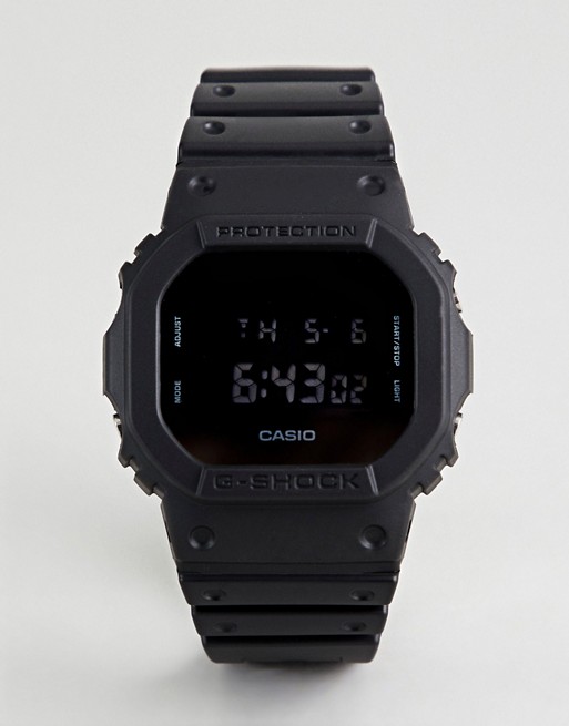 G-Shock DW-5600BB-1ER Heritage digital silicone watch in black
