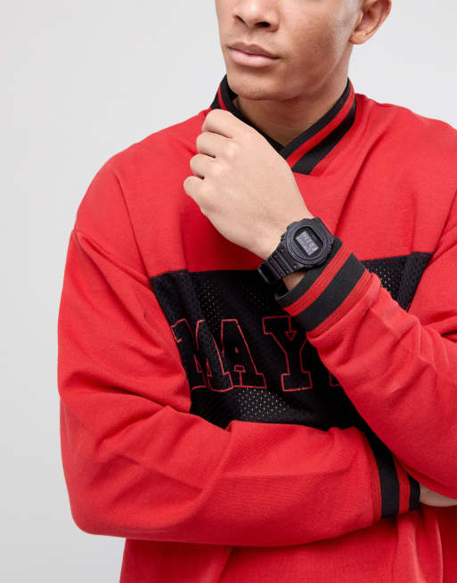 G Shock DW 5750E 1BER Heritage Montre affichage num rique et bracelet en silicone Noir