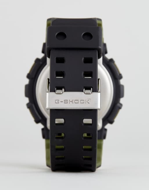 G Shock GA 100L 1AER Digital Silicone Watch In Black