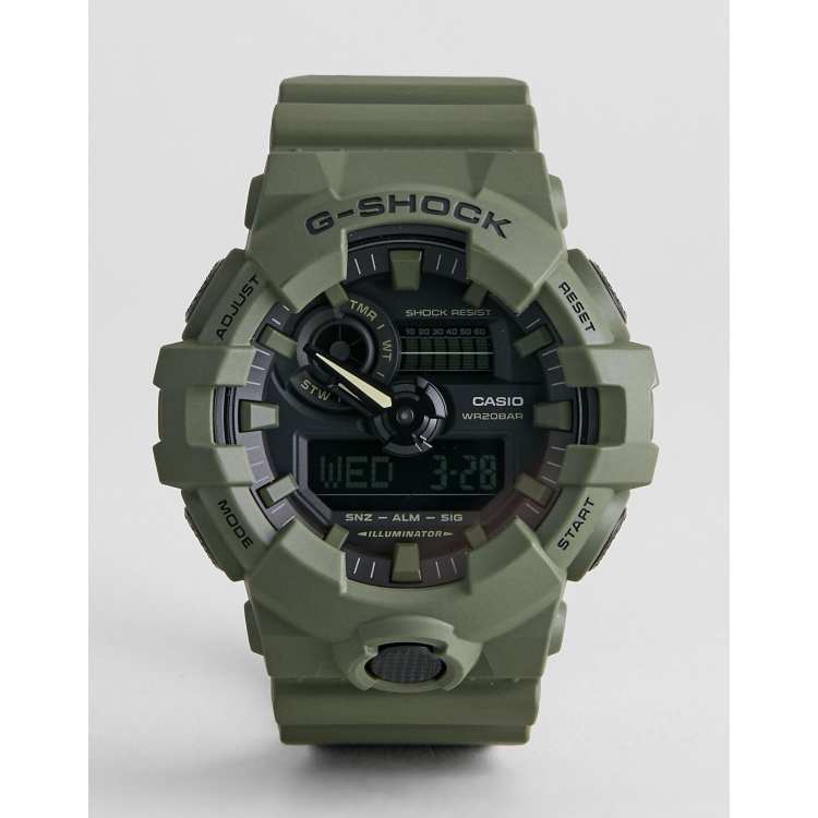 G Shock GA 700UC 3A Digital Silicone Watch In Green