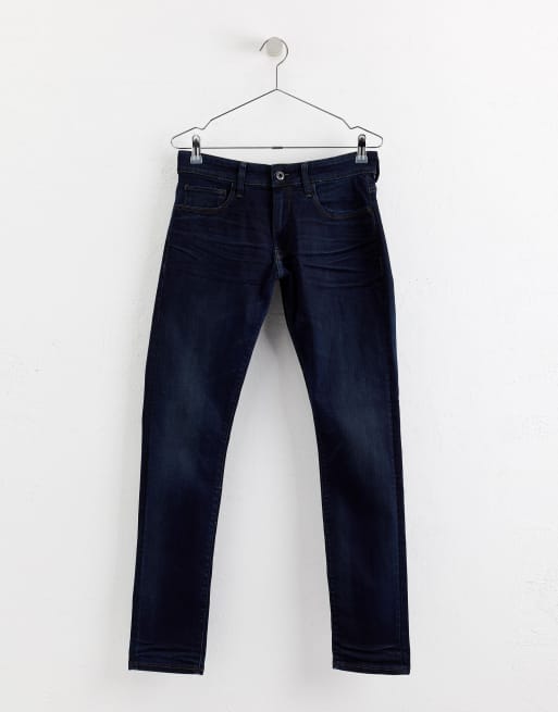 3301 deconstructed skinny jeans dark sale aged