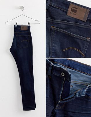 3301 deconstructed skinny jeans dark aged