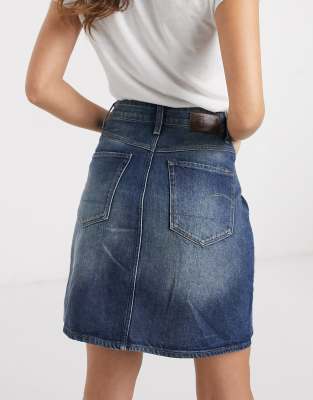 g star denim skirt