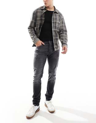 G-Star - 3301 - Jean slim en denim - Noir délavé - view 1