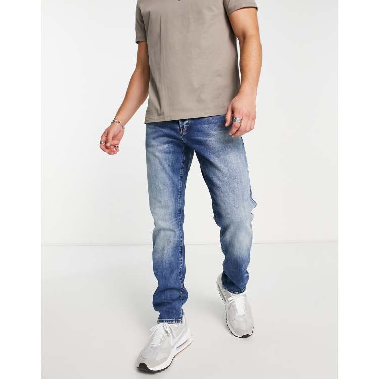 G-Star 3301 regular tapered jeans in mid blue