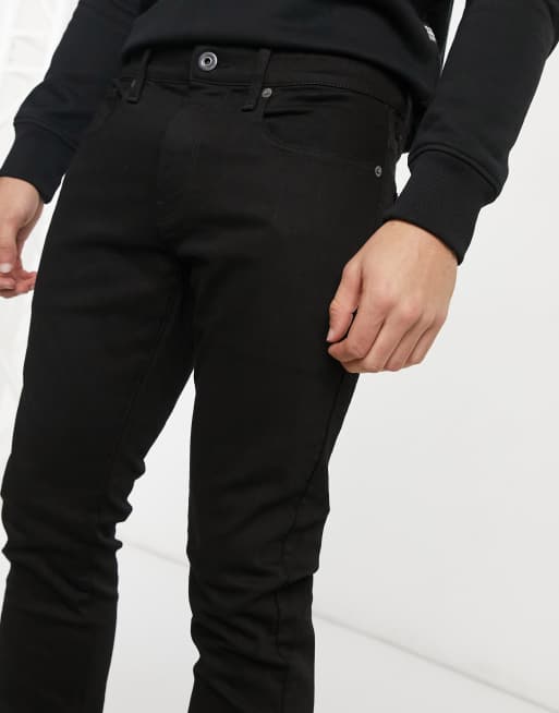 Jeans 3301 Slim, Negro