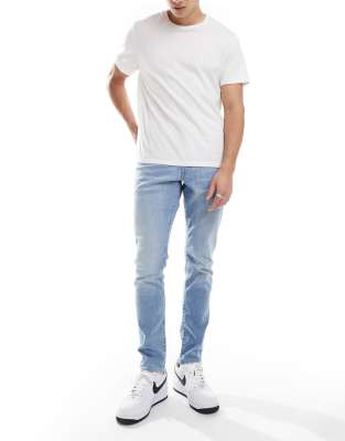 G-Star 3301 slim denim jeans in lightwash blue φωτογραφία