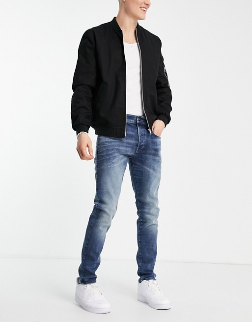 G-Star 3301 slim fit jeans in midwash