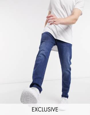 G-Star 3301 slim in mid wash Exclusive at ASOS-Blue