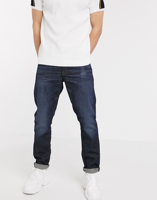 G-Star 3301 straight tapered fit jeans in dark wash