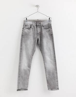 3301 straight tapered jeans light aged