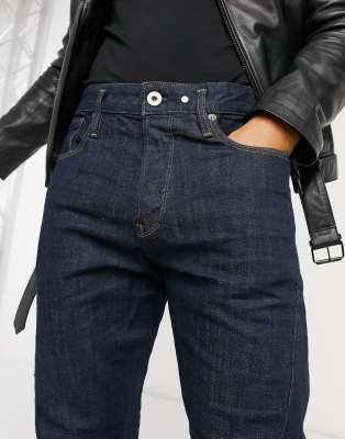 slim tapered raw denim