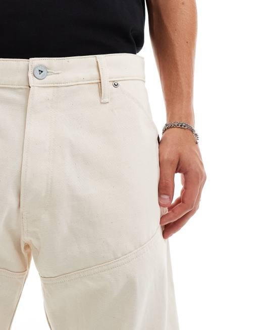 G-Star - 5620 3D - Løstsiddende denimjeans i ecrufarve, 5 af 5