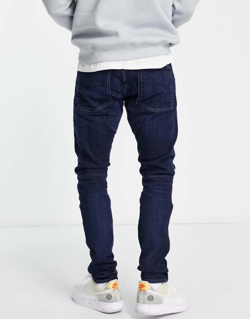 G-Star 5620 3D Zip Knee Skinny jeans in dark wash , 4 of 4