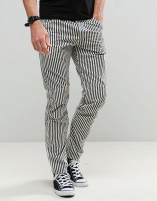 g star striped pants