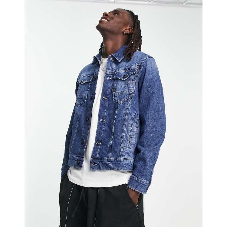 G-Star Arc 3D denim jacket in mid blue