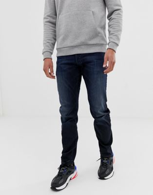 G-Star – Arc 3D – Mörktvättade slim jeans-Blå